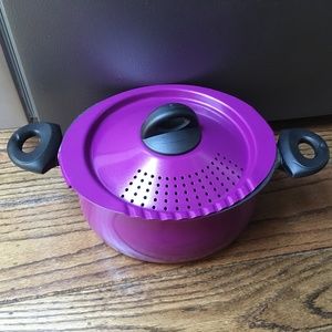 Bialetti Oval 5 Quart Pasta Pot with Strainer Lid